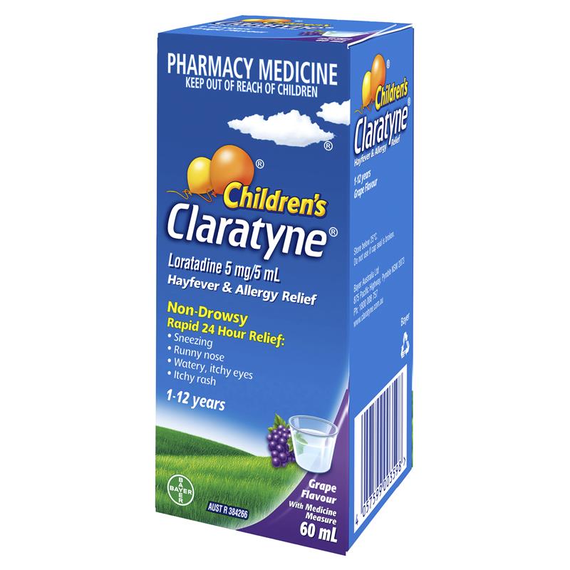 Load image into Gallery viewer, Claratyne Childrens Grape Syrup 60ml
