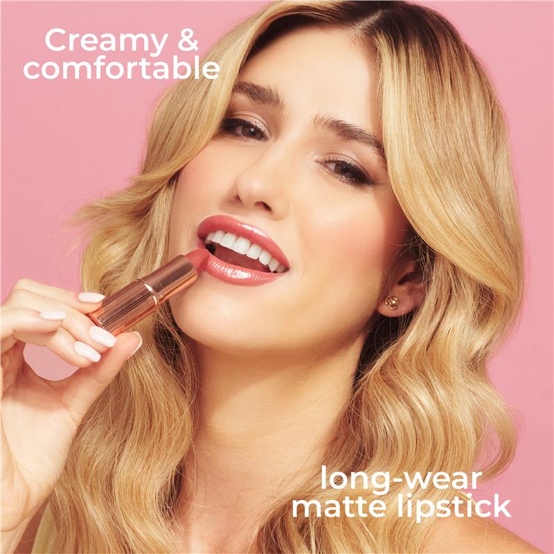 Load image into Gallery viewer, MCoBeauty Creme Matte Luxe Lipstick Rose Saturn
