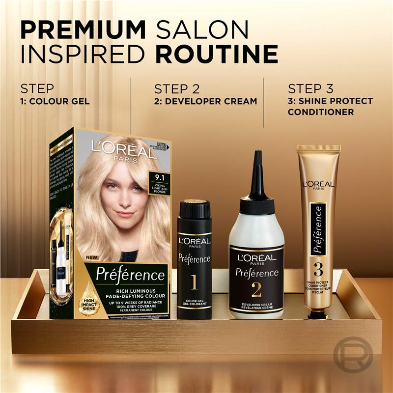 Load image into Gallery viewer, L'Oreal Paris Preference Oslo 9.1 Viking Light Ash Blonde
