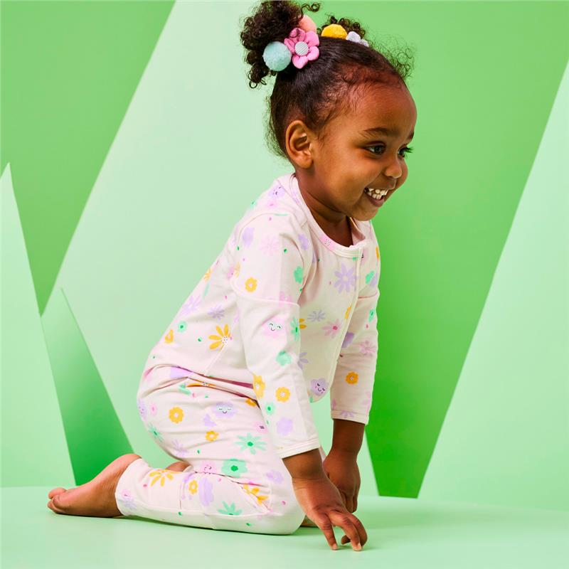 Load image into Gallery viewer, Bambi Mini Co. Wrigglesuit Girls Pink Neon Floral 3-6
