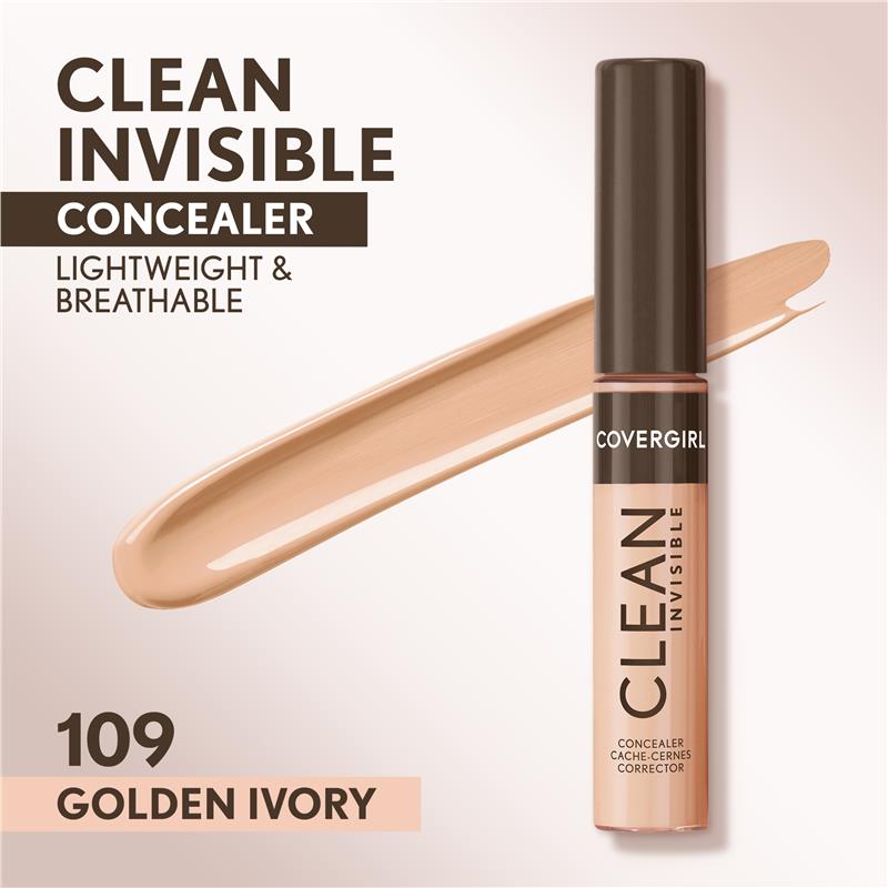 Load image into Gallery viewer, Covergirl Clean Invisible Concealer 109 Golden Ivory 7ml
