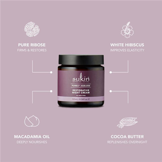 Sukin Purely Ageless Restorative Night Cream 120ml