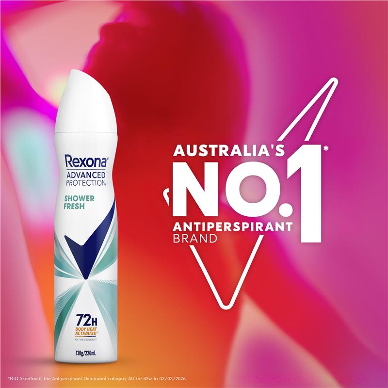 Load image into Gallery viewer, Rexona Women Advanced Antiperspirant Aerosol Shower Fresh 220ml
