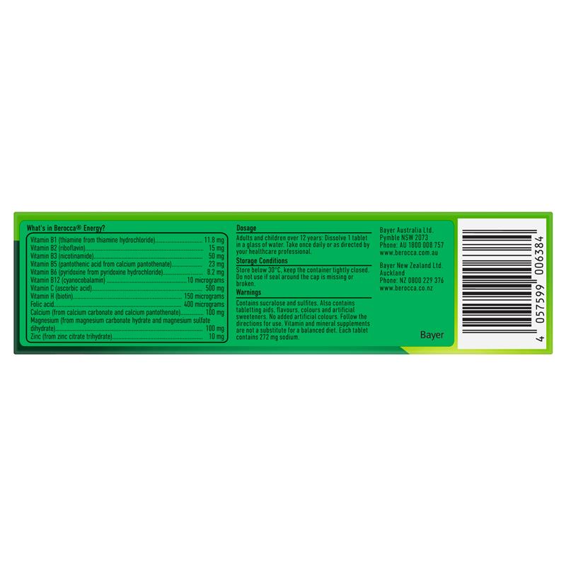 Load image into Gallery viewer, Berocca Energy Original Berry 15 Effervescent Tablets
