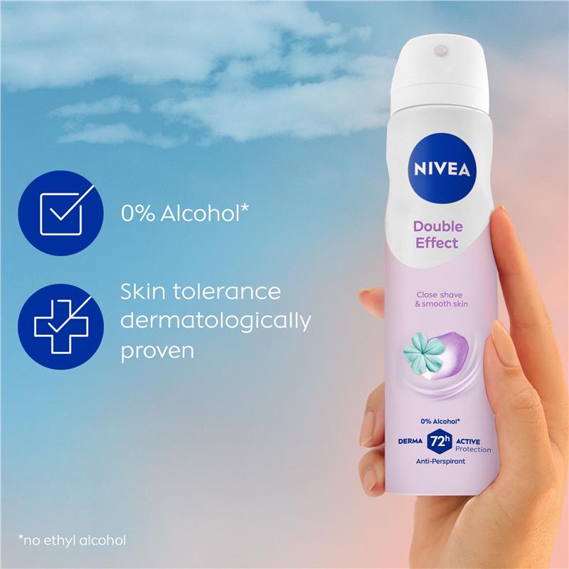 Load image into Gallery viewer, NIVEA Double Effect Aerosol Deodorant 72H Protection 250ml

