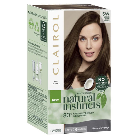 Natural Instincts 5W Medium Warm Brown Semi Permanent Hair Colour