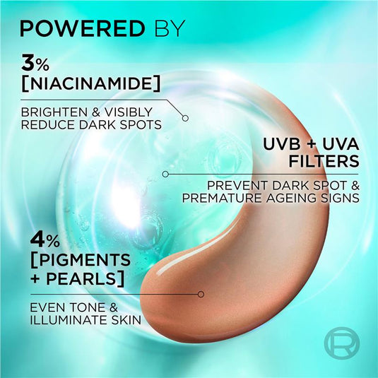 L'Oreal Bright Reveal Tinted SPF 50 Fluid Medium 50ml
