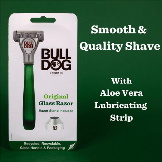 Bulldog Original Glass Razor & Stand Kit + 1 Blade