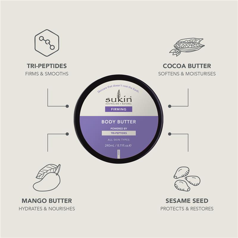 Load image into Gallery viewer, Sukin Firming Tri-Peptides Body Butter 240ml
