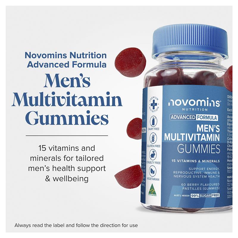 Load image into Gallery viewer, Novomins Mens Multivitamin 60 Gummies
