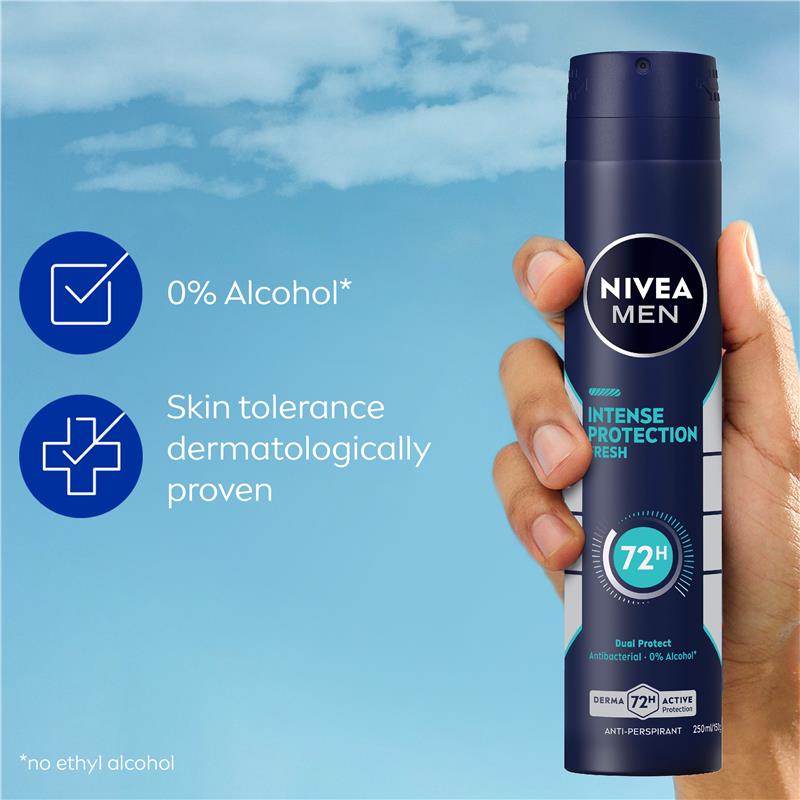 Load image into Gallery viewer, NIVEA MEN Deodorant Aerosol Intense Protection Fresh 250ml

