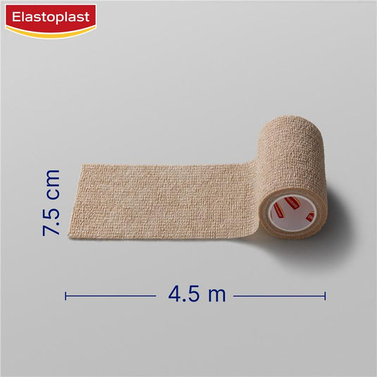 Elastoplast Cohesive Compression Bandage Tan 7.5cm x 4.5m