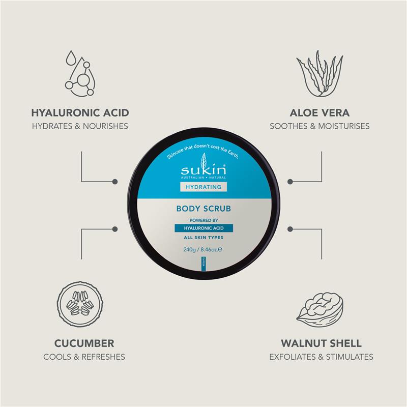 Load image into Gallery viewer, Sukin Hydrating Hyaluronic Acid Body Scrub 240g

