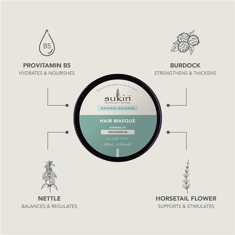 Load image into Gallery viewer, Sukin Natural Balancing Hair Masque 200ml
