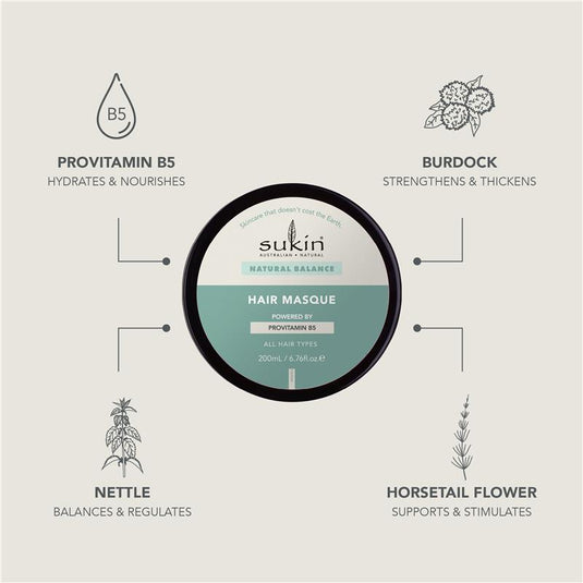 Sukin Natural Balancing Hair Masque 200ml