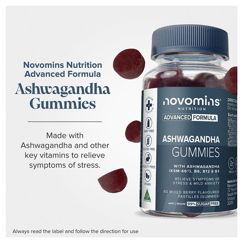Load image into Gallery viewer, Novomins Ashwagandha 60 Gummies NEW
