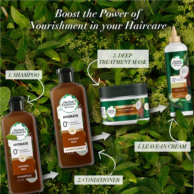 Load image into Gallery viewer, Herbal Essences Bio Renew Coconut Milk &amp; Aloe Deep Hydrate Mask 300ml
