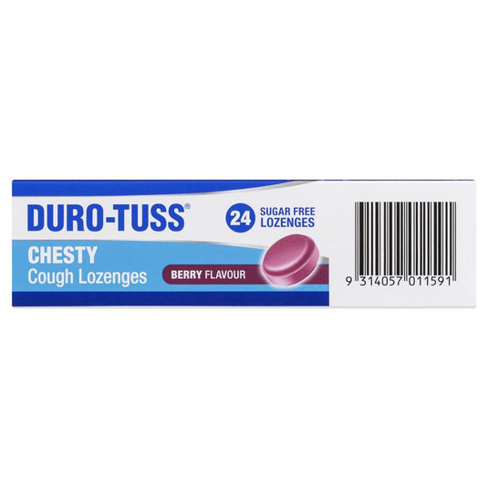 DURO-TUSS Chesty Cough Lozenges Berry 24 Lozenges