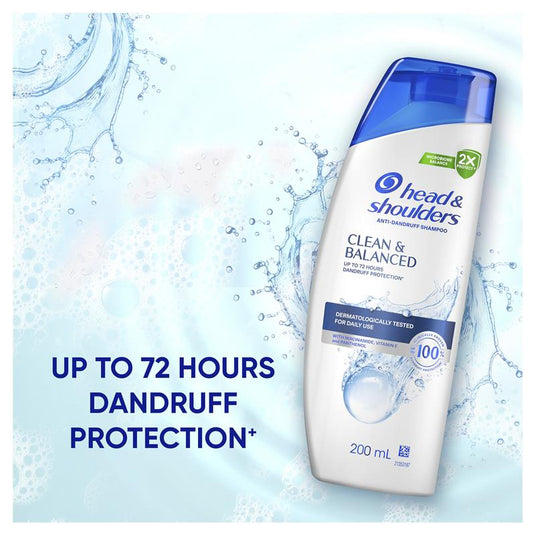 Head & Shoulders Clean & Balanced Anti-Dandruff Shampoo 200mL