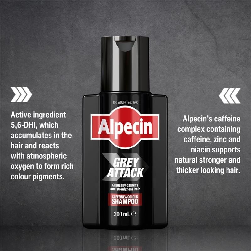 Load image into Gallery viewer, Alpecin Grey Attack Caffeine &amp; Colour Shampoo 200ml
