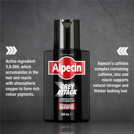 Alpecin Grey Attack Caffeine & Colour Shampoo 200ml