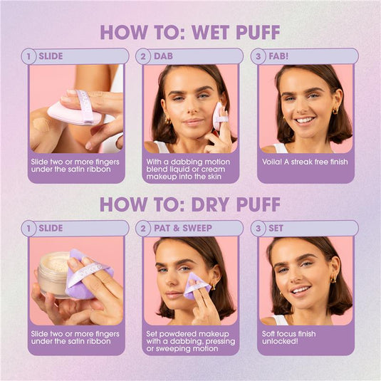 Manicare West & Dry Beauty Puffs 2 Pack