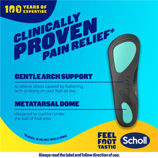 Scholl In Balance Ball of Foot & Arch Orthotic Insole Large
