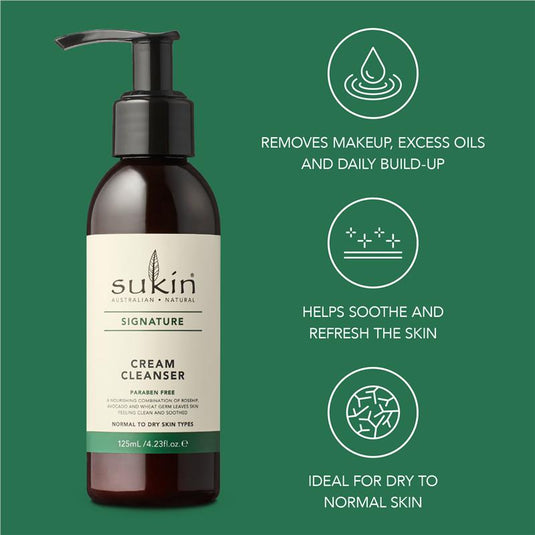Sukin Signature Cream Cleanser Pump 125ml