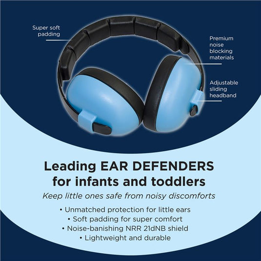 Banz Ear Muffs Mini 3+ Months to 2 Years Sky Blue