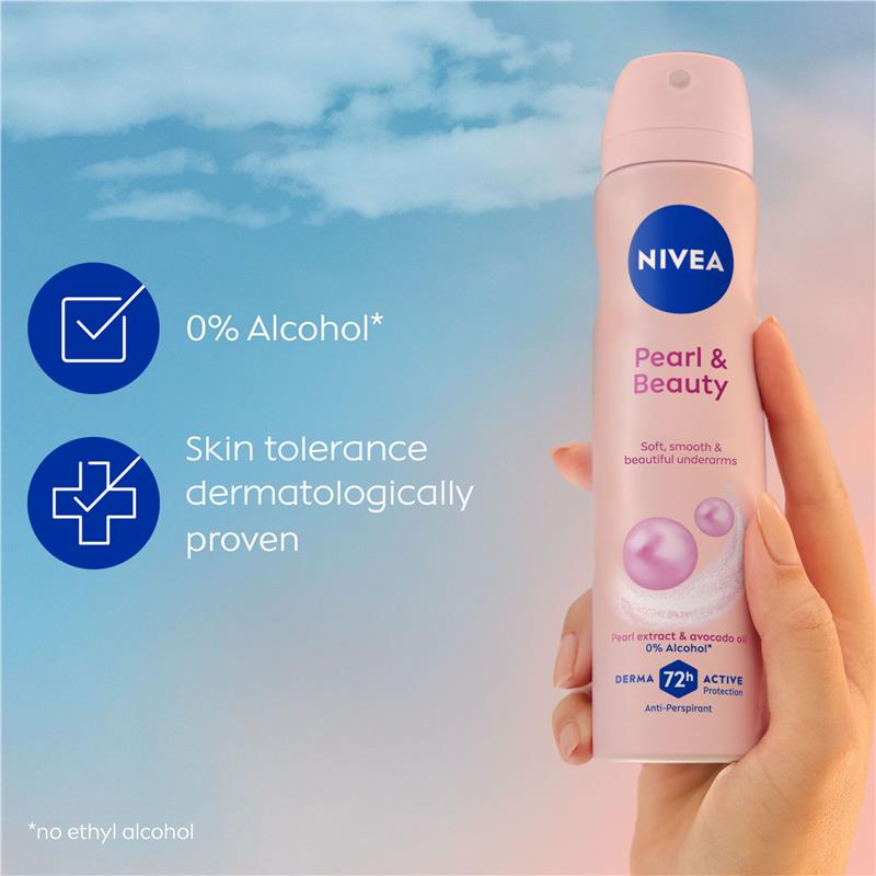 Load image into Gallery viewer, NIVEA Pearl And Beauty Aerosol Deodorant 72H Protection 250ml
