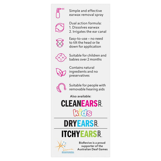 BioRevive Clean Ears Spray 30ml