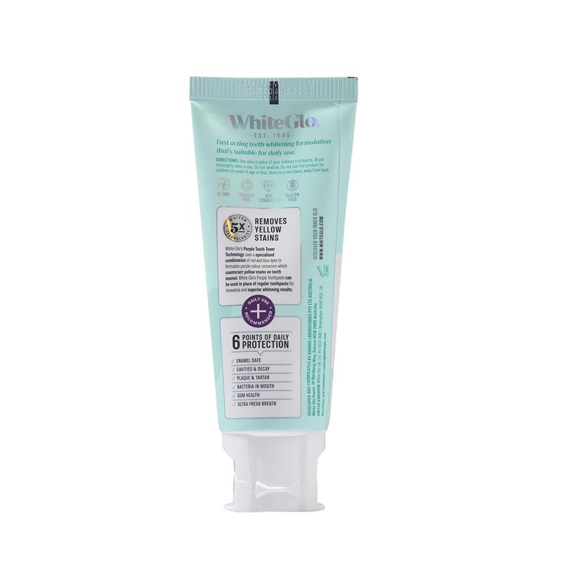 Load image into Gallery viewer, White Glo Toothpaste Purple Tooth Toner 115g
