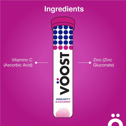 Voost Immunity Blackcurrant Effervescent Tablets 20 Pack