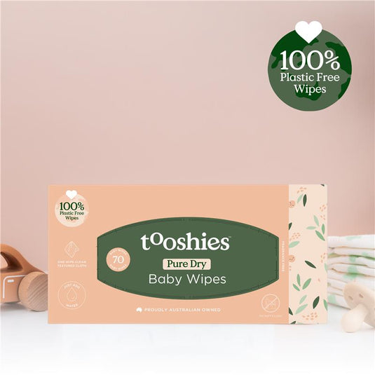 Tooshies Dry Wipes 70 pack