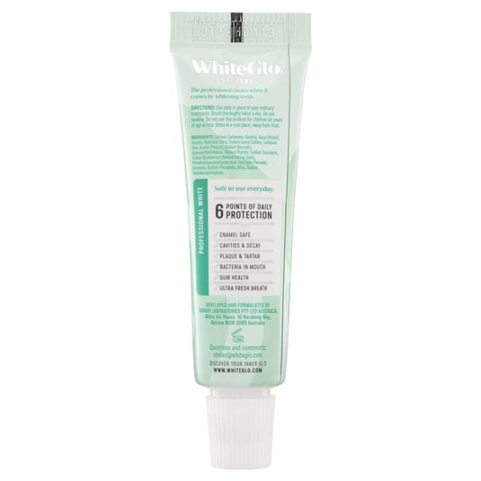 White Glo Travel Toothpaste Professional White 24g