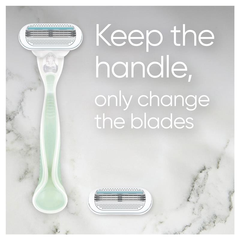 Load image into Gallery viewer, Gillette Venus Smooth Sensitive Razor Handle + 2 Blades
