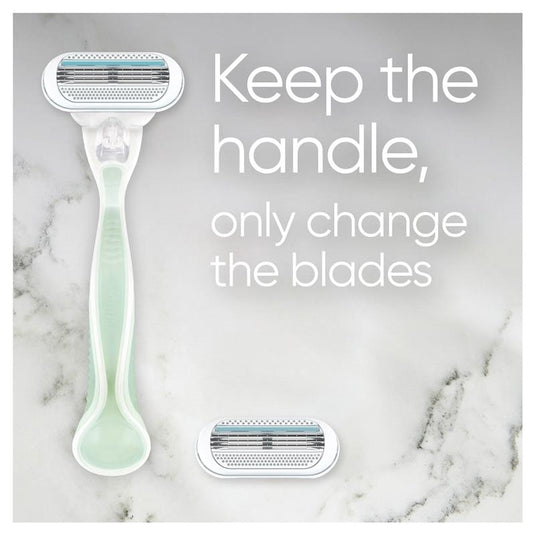 Gillette Venus Smooth Sensitive Razor Handle + 2 Blades
