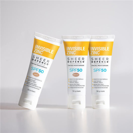 Invisible Zinc SPF 50+ Sheer Defence Facial Moisturiser 50g