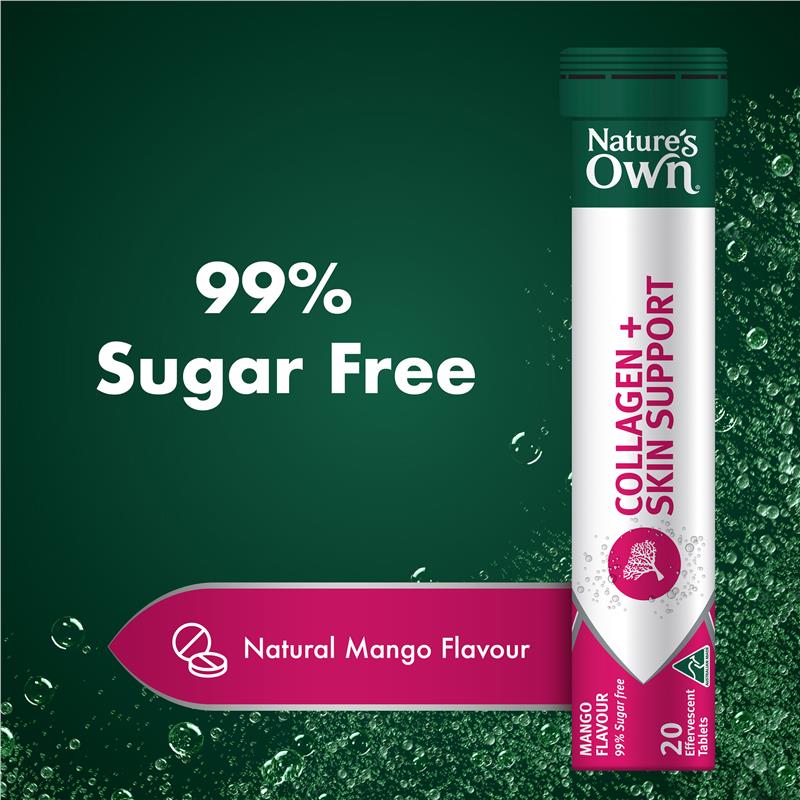 Load image into Gallery viewer, Nature's Own Collagen + Skin Support Effervescent 20 Tablets
