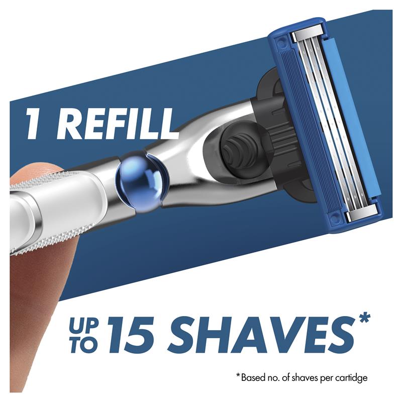 Load image into Gallery viewer, Gillette Mach 3 Turbo 3D Razor 2 Up
