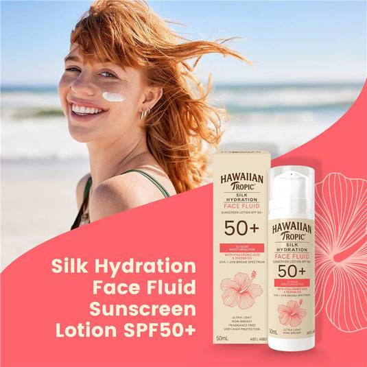 Hawaiian Tropic Silk Hydration Face Fluid 50ml