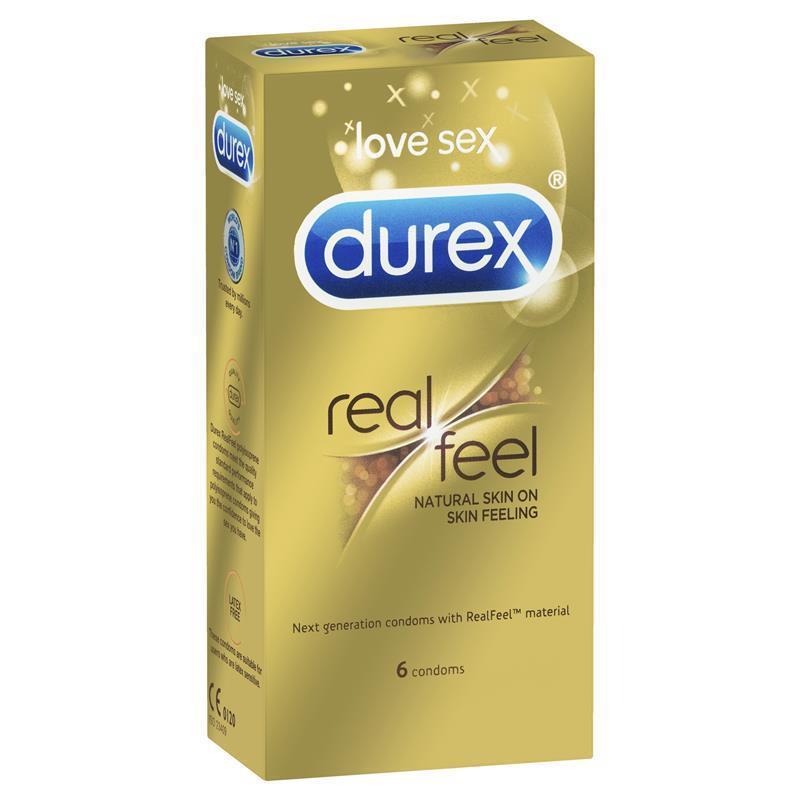 Load image into Gallery viewer, Durex Real Feel Condoms 6 Pack
