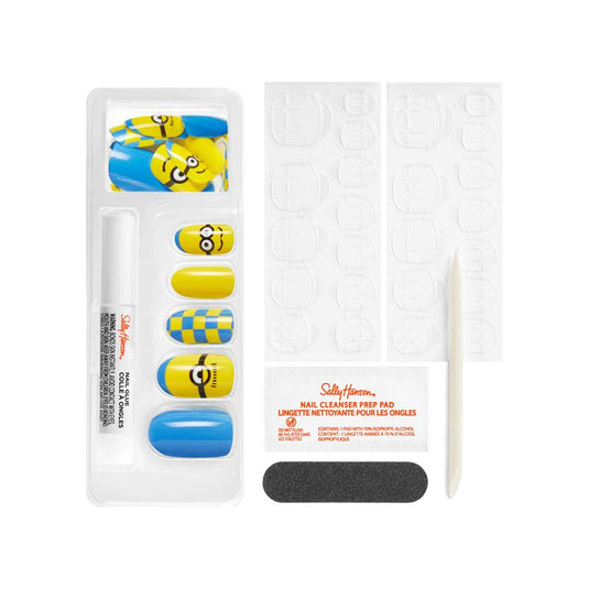 Sally Hansen Salon Effects Perfect Manicure 24 Press On Nails Despicable Me One In A Minion Limited Edition