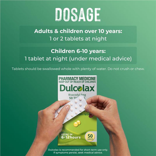Dulcolax Laxatives 5mg 50 Tablets