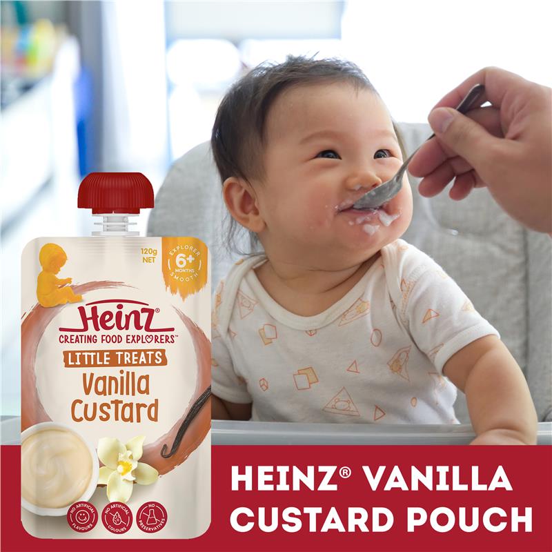 Load image into Gallery viewer, Heinz Vanilla Custard 120g Pouch 120g 6m+
