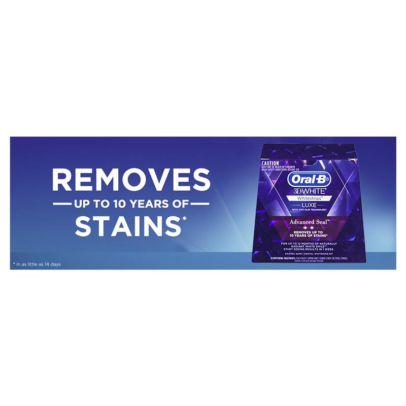 Load image into Gallery viewer, Oral B 3D White Luxe Advanced Seal 14 Teeth Whitening Treatments
