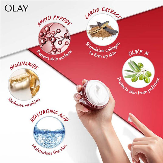 Olay Regenerist Advanced Anti-Ageing Micro-Sculpting Night Face Cream Moisturiser 50g