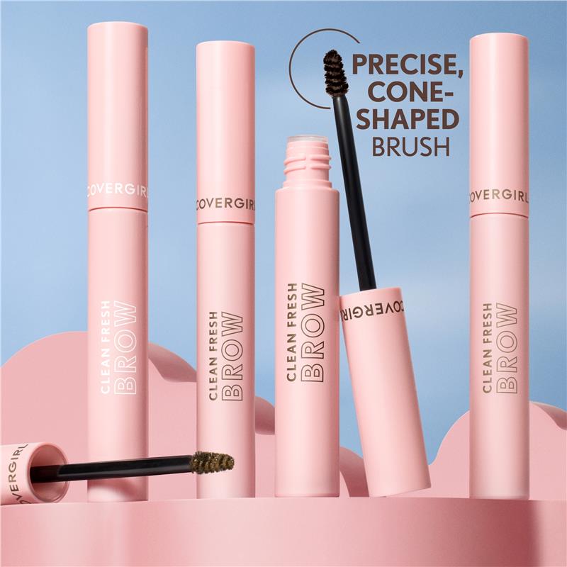 Load image into Gallery viewer, Covergirl Clean Fresh Brow Enhancer Gel Wax 600 Dark Brown
