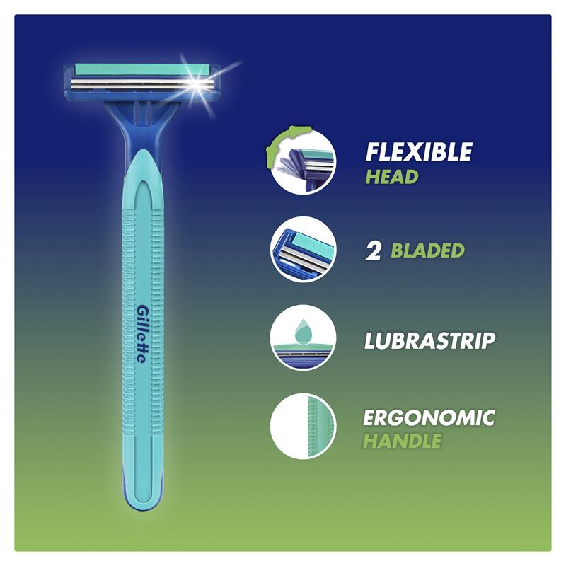 Load image into Gallery viewer, Gillette Blue II Plus Disposables 24pk
