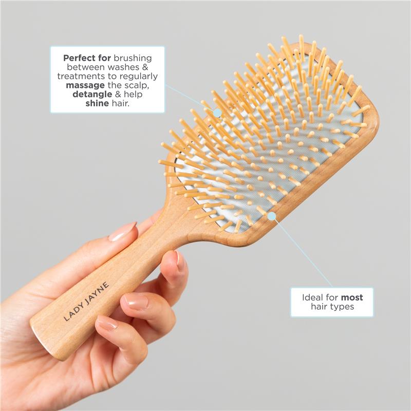 Load image into Gallery viewer, Lady Jayne Paddle Brush (Wooden Brush)
